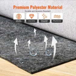 Mattopohja polyesterihuovasta 2240 x 3060 mm 12 mm harmaa maton alle