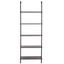 Seinään kiinnitettävä metallinen tikashylly viisi tasoa 640 x 300 x 1825 mm