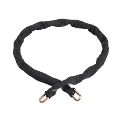 Teräksinen ketjulukko 9,5 mm 1800 mm polkupyörälle moottoripyörälle ja skoottereille musta