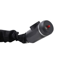 Polkupyörän ketjulukko metalliteräs 880 mm 8 mm avainlukko 2 avainta