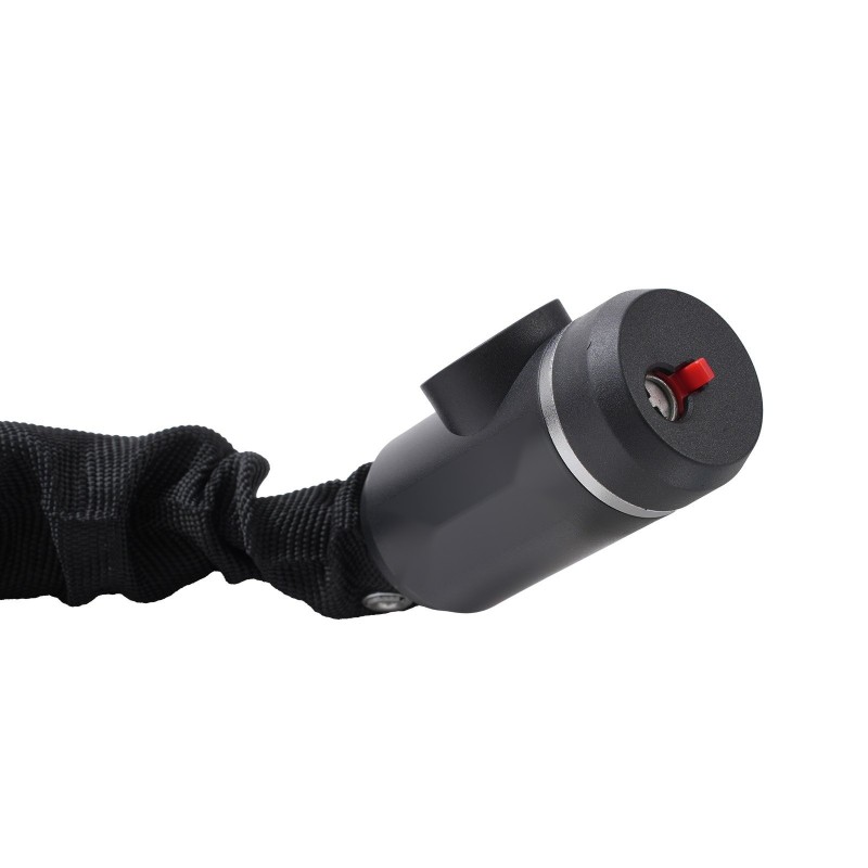 Polkupyörän ketjulukko metalliteräs 880 mm 8 mm avainlukko 2 avainta