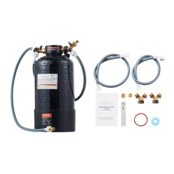 Deionisoitu veden järjestelmä autonpesuun 13 litran lasikuitusäiliö käsikäyttöisellä vedenlaatumittarilla kaksitoimisella