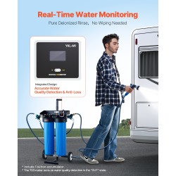 Deionisoitu vesijärjestelmä autonpesuun integroitu TDS-mittari kaksitoiminen ulostulotila 1211 l