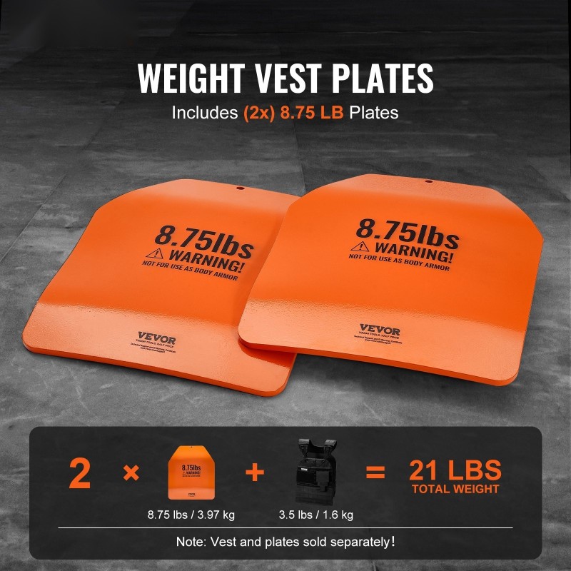 Painolevypari teräs 8.75 LB kaareva ergonominen 295x248x8 mm