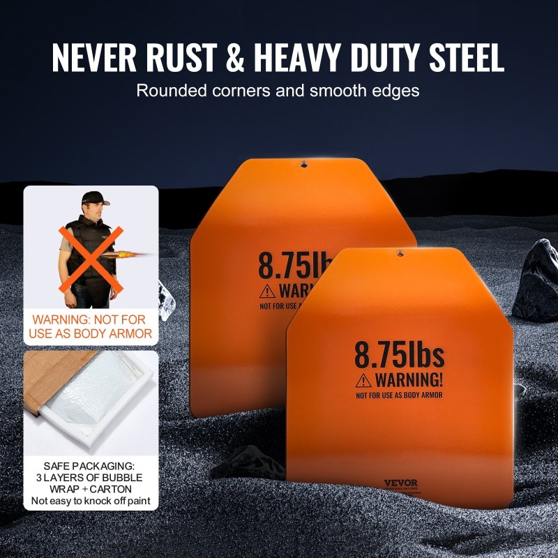 Painolevypari teräs 8.75 LB kaareva ergonominen 295x248x8 mm