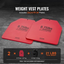 Painolevyt teräs kaksi kappaletta 8,75 paunaa painoliiviin mattapunainen