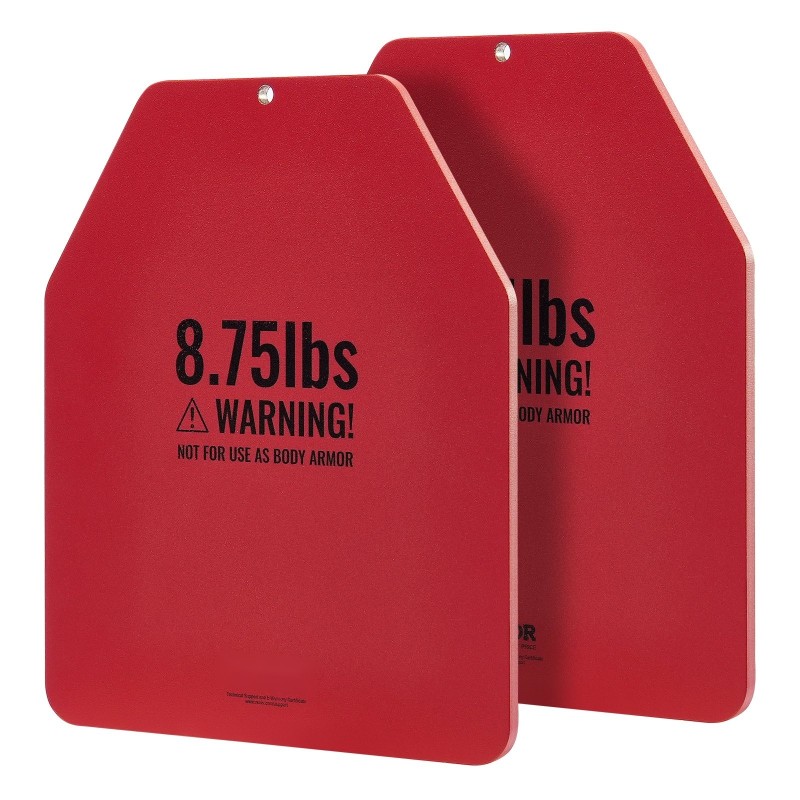 Painolevyt teräs kaksi kappaletta 8,75 paunaa painoliiviin mattapunainen