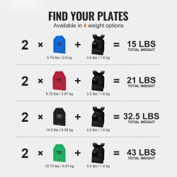 Painoliivilevyt teräs 2 kpl 5,75 paunaa pyöristetyt kulmat yhteensopivat useimpiin liiveihin