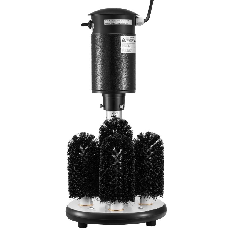 Lasinpesukone sähkökäyttöinen 5-harjainen 1200 lasia tunnissa kompakti ruostumaton teräs