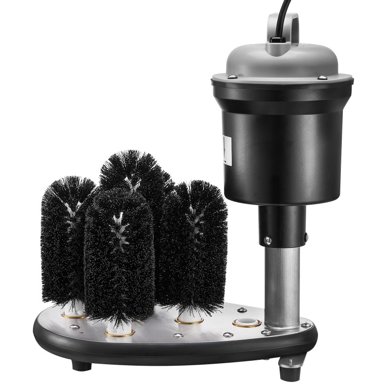 Sähköinen lasinpesukone ruostumaton teräs 5 harjaa 1200 lasia tunnissa 50–70 mm laseille