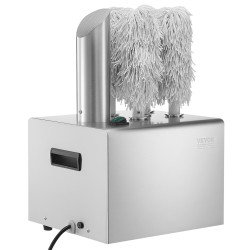 Sähköinen lasinkiillotuskone ammattikäyttöön 5 mikrokuituharjalla 330 lasia tunnissa lämminilmakuivaus