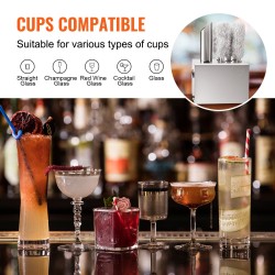 Sähköinen lasinkiillotuskone ammattikäyttöön 5 mikrokuituharjalla 330 lasia tunnissa lämminilmakuivaus