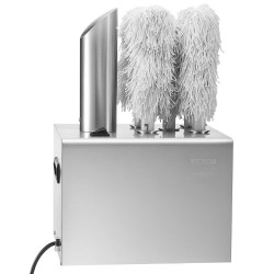 Sähköinen lasinkiillotuskone ammattikäyttöön 5 mikrokuituharjalla 330 lasia tunnissa lämminilmakuivaus