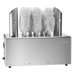 Sähköinen lasinkiillotuskone 8-harjainen 660 kuppia tunnissa lämminilmakuivauksella ammattikeittiöön