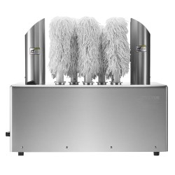 Sähköinen lasinkiillotuskone 8-harjainen 660 kuppia tunnissa lämminilmakuivauksella ammattikeittiöön