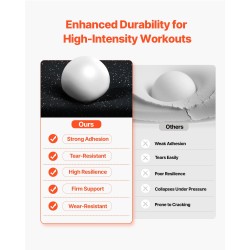 Kuntosalimatot 6 kpl kumipintaiset EVA-vaahtopohjaiset 610×610×14 mm