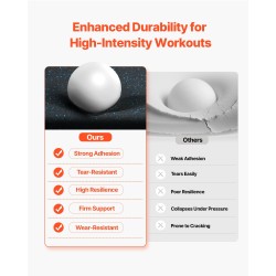 Kuntosalimatot kumipinnalla ja EVA-vaahtopohjalla 14 mm 12 kpl harjoitteluun