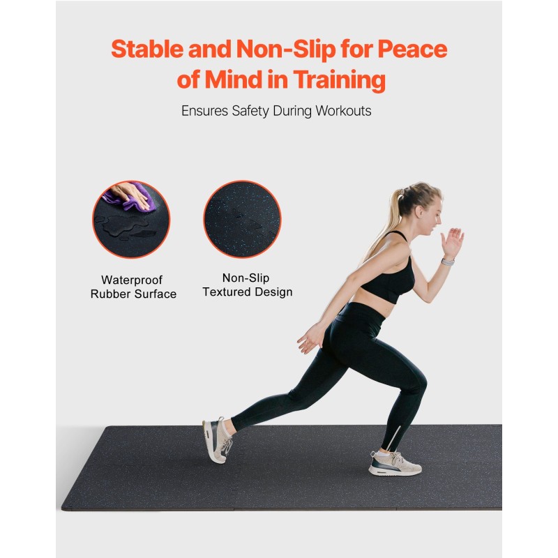 Kuntosalimatot kumipinnalla ja EVA-vaahtopohjalla 14 mm 12 kpl harjoitteluun