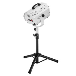 Lumiefektikone 1200 watin teräsrunko korkeussäädettävä jalusta langaton kaukosäädin