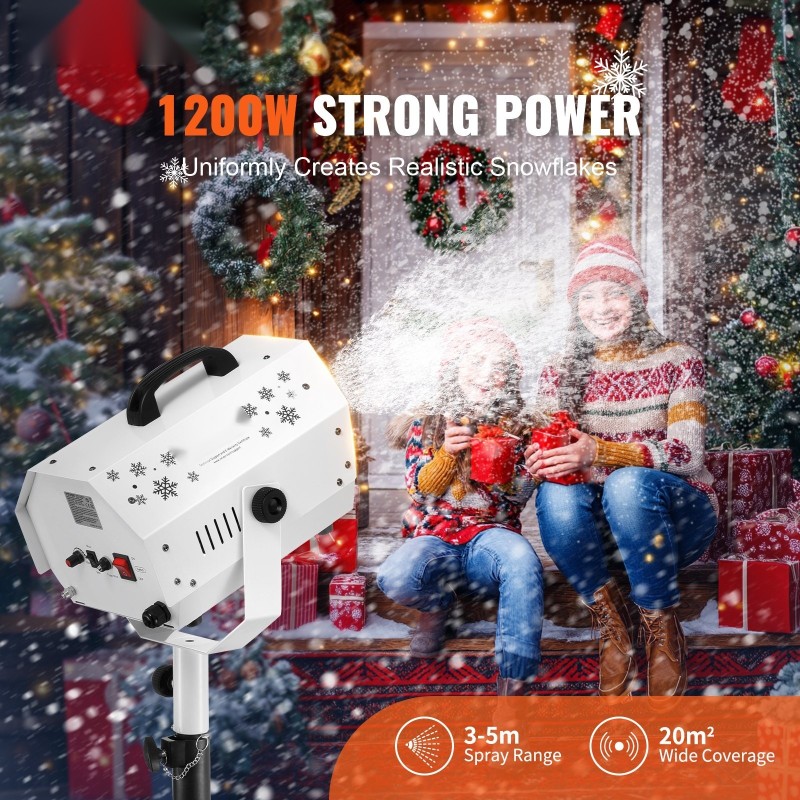 Lumiefektikone 1200 watin teräsrunko korkeussäädettävä jalusta langaton kaukosäädin