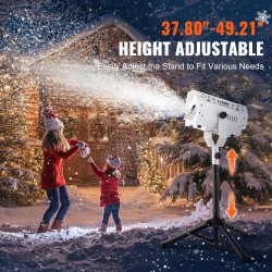 Lumiefektikone 1200 watin teräsrunko korkeussäädettävä jalusta langaton kaukosäädin
