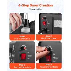 Keinolumikone 650W teräs ja muovi 1 l säiliö ripustettava ja kannettava