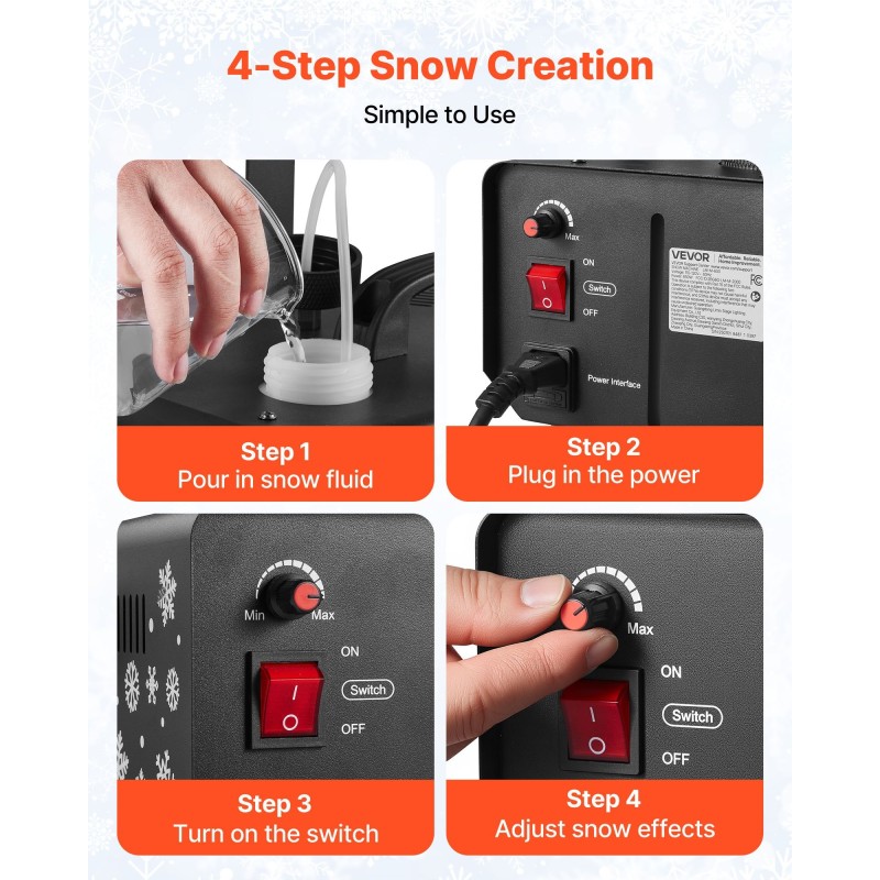 Keinolumikone 650W teräs ja muovi 1 l säiliö ripustettava ja kannettava