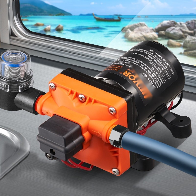 12V kalvopumppu 11,36 l/min säädettävä paine 2,7–6,9 bar 1/2 tuuman MNPT