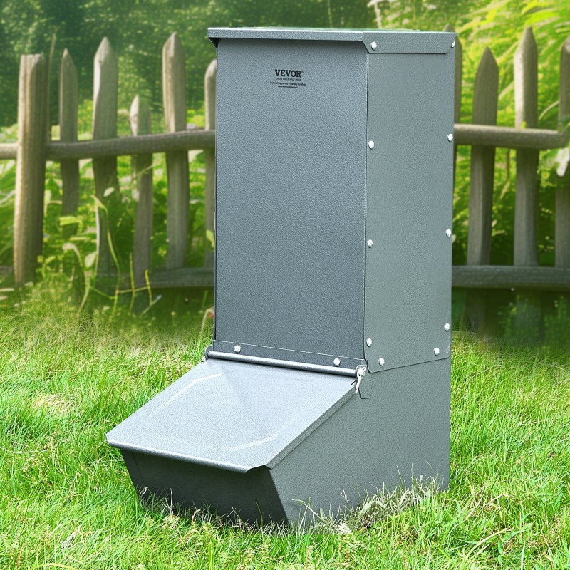 Sikasyöttölaite galvanoidusta teräksestä 2,2 busselin tilavuudella 5 sian ruokintaan