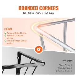 Heinäteline seinäkiinnitteinen hiiliteräksinen 18,5 gallonan kapasiteetilla vuohille hevosille ja lampaille