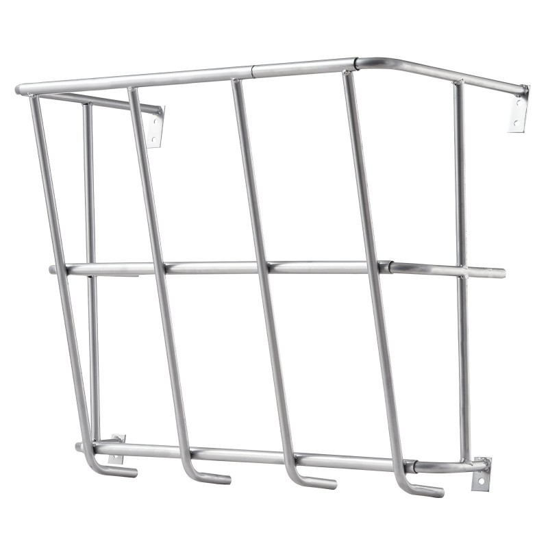 Heinäteline seinäkiinnitteinen hiiliteräksinen 18,5 gallonan kapasiteetilla vuohille hevosille ja lampaille