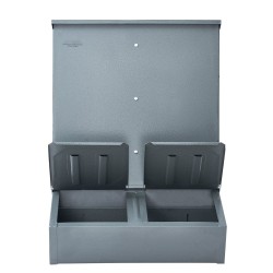 Sikojen ruokintalaite galvanoitua terästä 3,7 bushelia 8 sian ruokintaan ulkokäyttöön