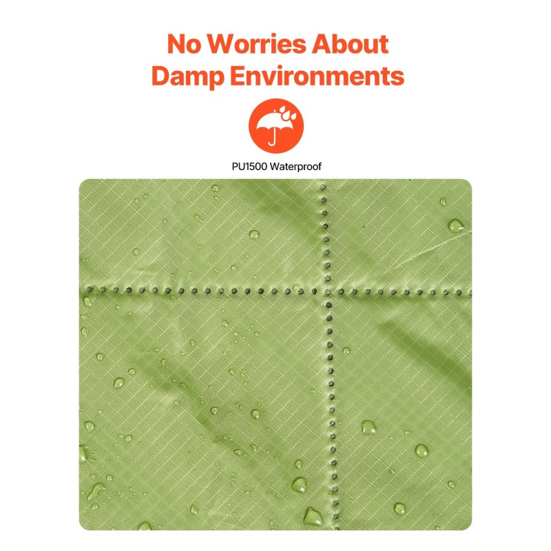 Retkeilyviltti polyesterifleece 330GSM koko 2,08 m x 1,4 m PU1500 ulkoiluun