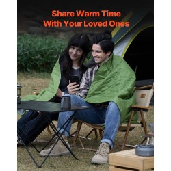 Retkeilyviltti polyesterifleece 330GSM koko 2,08 m x 1,4 m PU1500 ulkoiluun