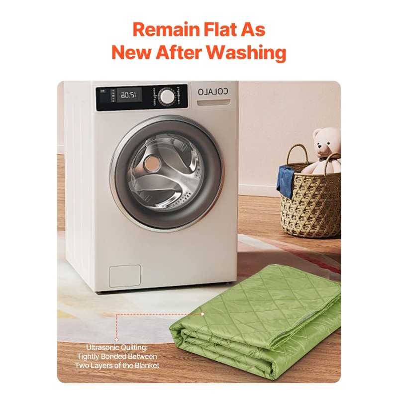 Retkeilyviltti polyesterifleece 330GSM koko 2,08 m x 1,4 m PU1500 ulkoiluun