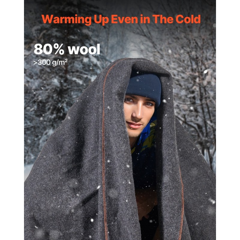 Villahuopa villasekoite 1,62 m x 2,23 m leirikäyttöön V-0