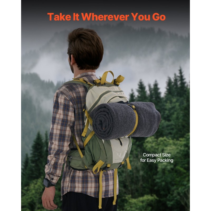 Villahuopa villasekoite 1,62 m x 2,23 m leirikäyttöön V-0