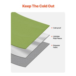 Puettava leiriviltti polyesterifleeceä koko kaksi metriä kertaa yksi ja puoli metriä