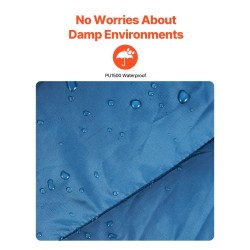 Retkeilyviltti puettava polyesterikuitu 1,9 x 1,32 m vettähylkivä PU1500 kuvioitu