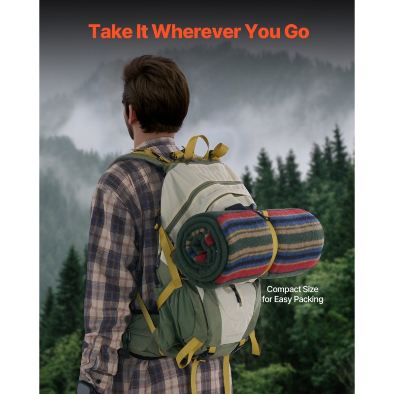 Villasekoitepeitto 1,62x2,23m 80-prosenttinen villasekoite esipesty liekinesto retkeilyyn