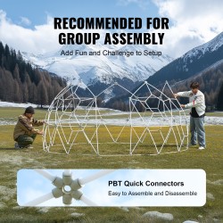 Kupoliteltta 0,3 mm PVC-muovi halkaisija 2,9 m läpinäkyvä vetoketjuovella tuuletusikkunoilla säänkestävä