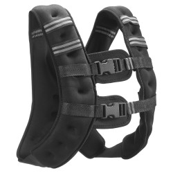 Painoliivi neopreeni 7,32 kg heijastinraidalla säädettävillä soljilla