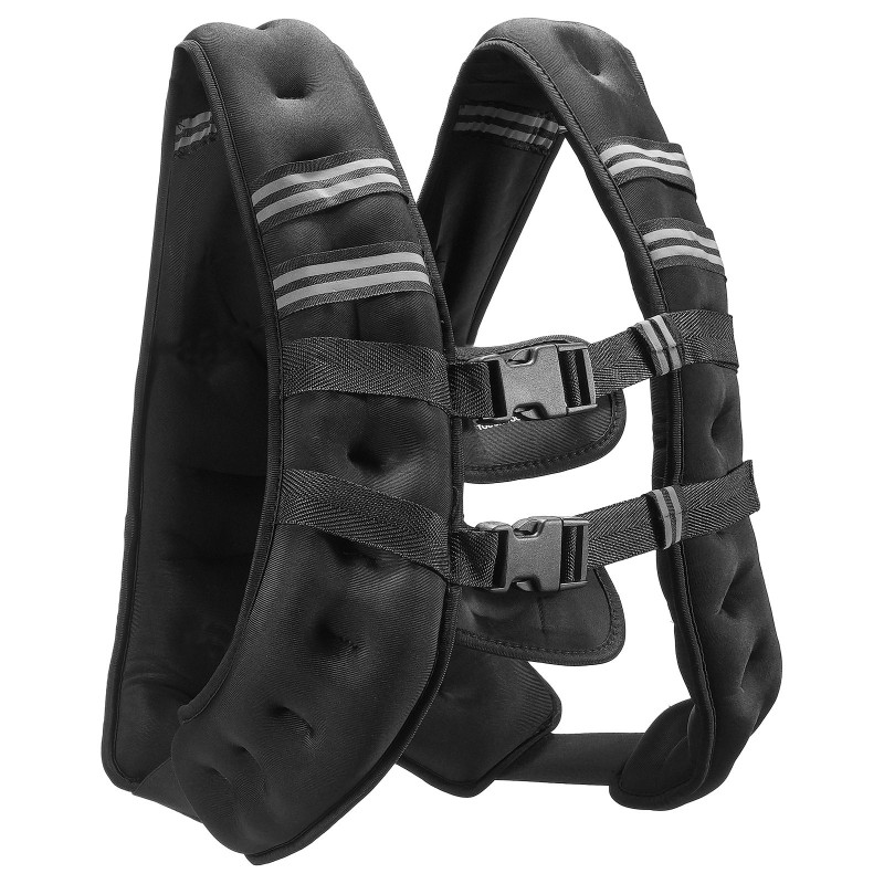 Painoliivi neopreeninen 9,22 kg heijastavilla raidoilla säädettävä juoksuun voimaharjoitteluun