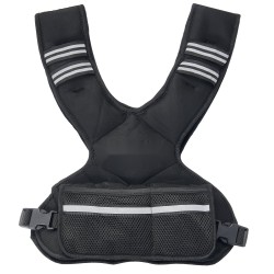 Painoliivi musta neopreeninen säädettävä 5 9 1 kg 6 painopussia juoksuun