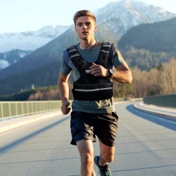 Neopreeninen painoliivi säädettävä 20–32 paunaa 6 rautapussia pehmustetut olkahihnat heijastavat yksityiskohdat