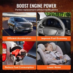 Turboahtimen korvaava yksikkö valurautakotelolla lämpöä kestävä siipipyörä 1,5–4,0 l moottoreille