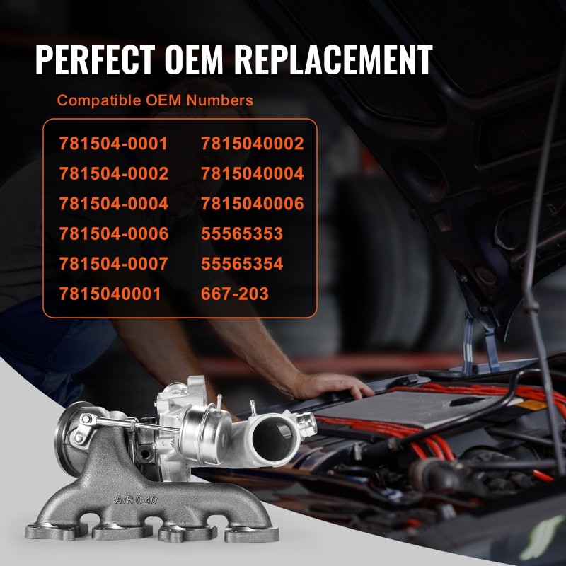 Turboahtin 1.4L bensiinimoottoriin tiivistesarja luja valurautarunko Cruze Sonic Trax Buick Encore