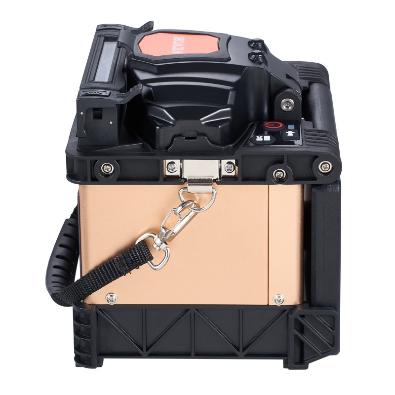 Kuituhitsauslaite vaippakohdistus neljä moottoria 5-tuumainen kosketusnäyttö kolmitoiminen kuitupidike 7800 mAh akku