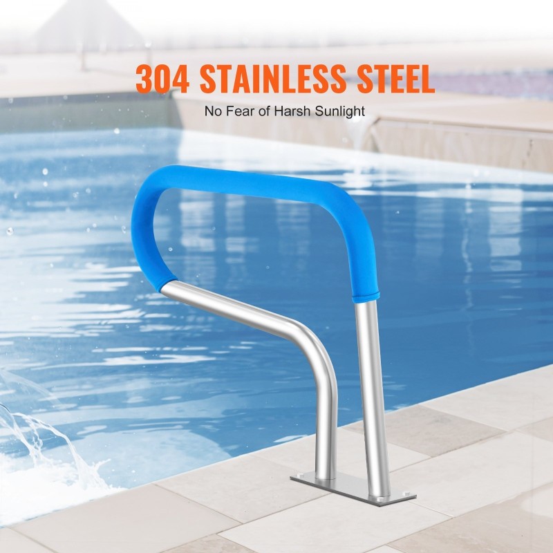 Uima-altaan kaide ruostumattomasta teräksestä 805 x 585 mm sisä- ja ulkokäyttö