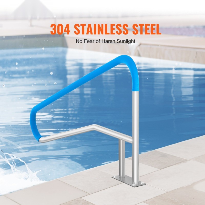 Uima-altaan kaide ruostumatonta terästä 1420 x 945 mm liukumaton kahvasuoja